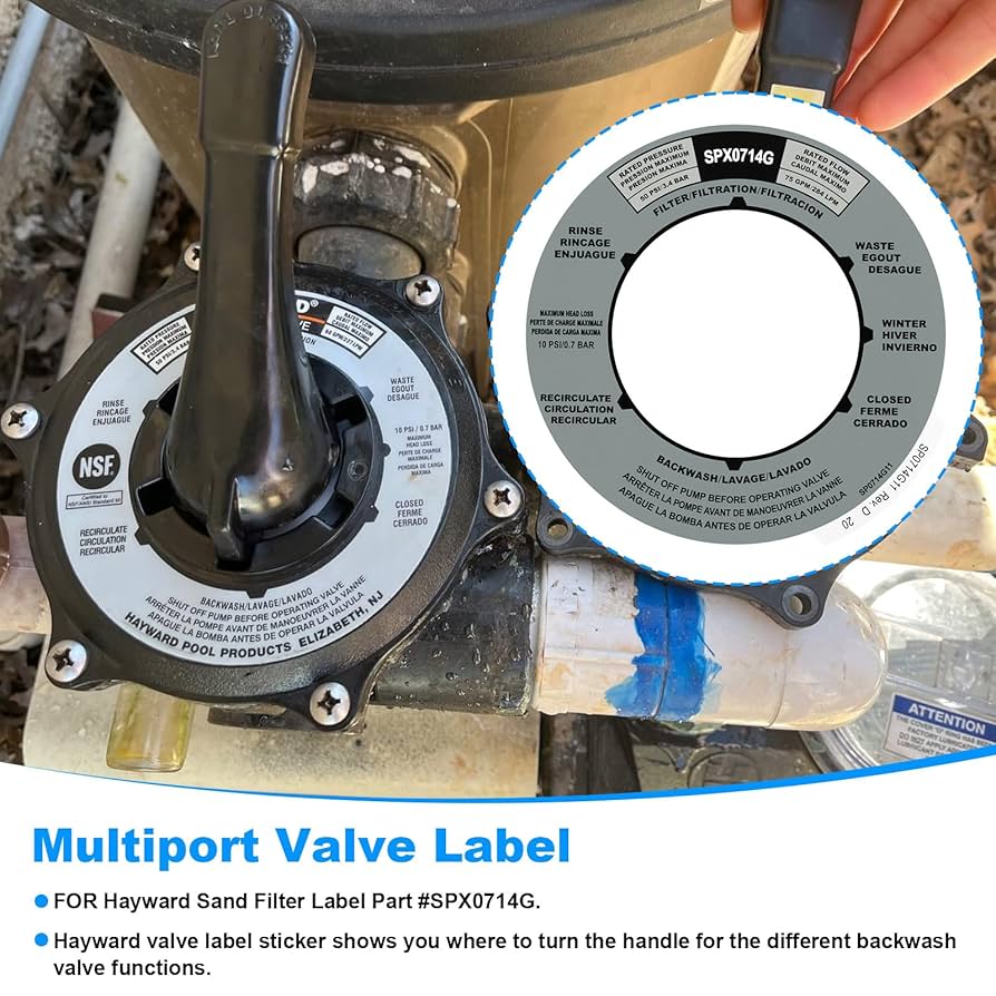 Amazon.com: JIOTAR SPX0714G Sand Filter Valve Label Sticker